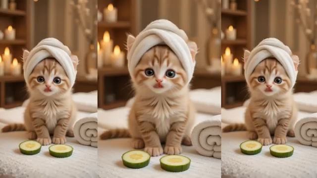 Spa day for cute little kittens ❤️ смотреть онлайн