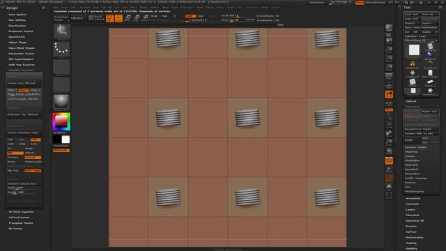 ZBrush 4R7 P3 - 'NanoTile Textures v1.4' Unofficial ZPlugin Tutorial смотреть онлайн