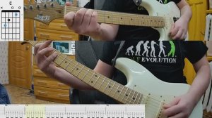 7 Б- Некрещеная луна (cover). табы для новичков