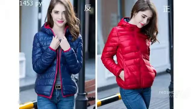 Одежда с AliExpress -Пуховая куртка с капюшоном смотреть онлайн