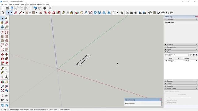 Sketchup How To Use Line Tool смотреть онлайн
