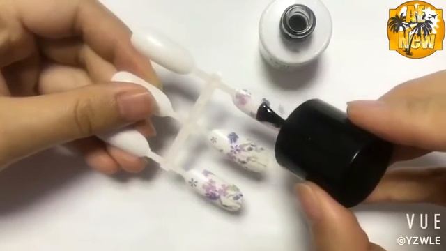 Новинки AliExpress, Цветочные наклейки для ногтей смотреть онлайн