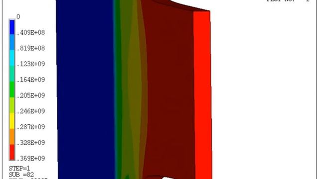 Tensile test simulation - cross section (Ansys Ls/Dyna) смотреть онлайн