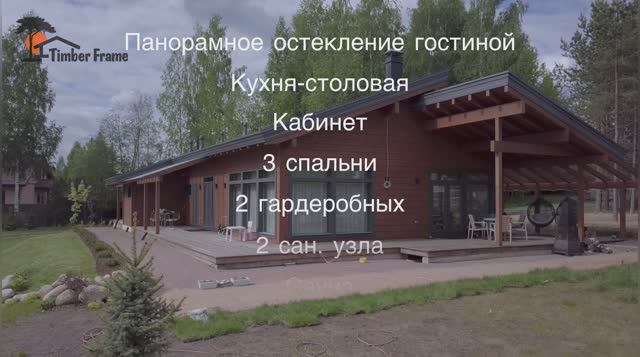 Финский одноэтажный дом по проекту KAISLA 222