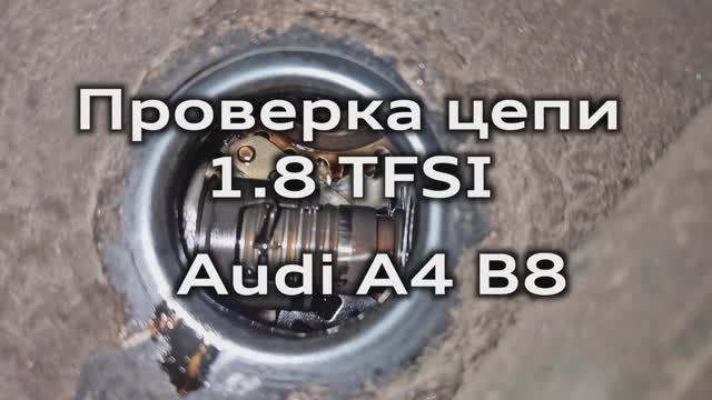 Состояние цепи ГРМ Audi A4 B8 (1.8 TFSI CDHB) / Condition Of The Timing Chain A4B8 1.8 TFSI