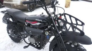 Мотоцикл СКАУТ-5 (Ижтехмаш), полный привод. Теперь и на колесах 10" (23х7-10"). Обзор.