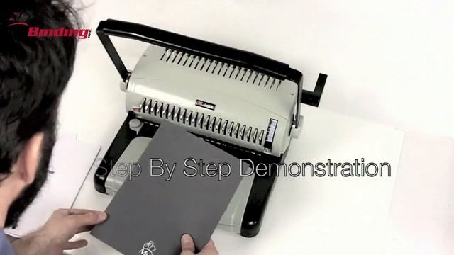How To Use Comb Binding Machine смотреть онлайн