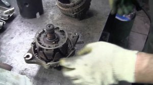 Первичная разборка генератора, визуальная оценка состояния элементов