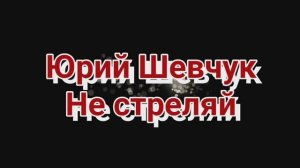 Не стреляй. Юрий Шевчук. ДДТ.