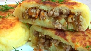 Беру немного ФАРША и КАРТОФЕЛЬ. Вместо КОТЛЕТ готовлю старинное блюдо. Картофельные Зразы с Фаршем