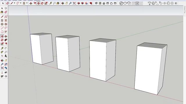 SketchUp 2017 - Duplicate Array Linear смотреть онлайн