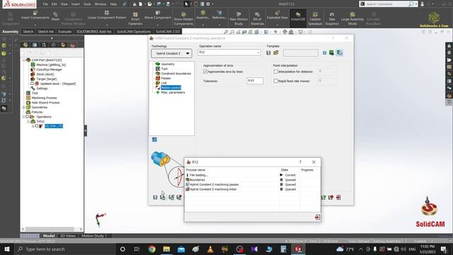 Solidcam 2019 Milling programming Hybrid constant සිංහල tutorial 07 смотреть онлайн