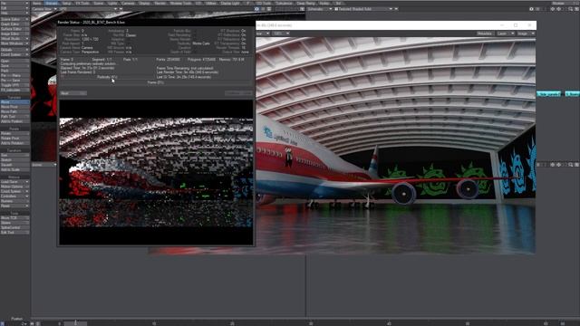 LightWave rendering - 747 hangar #2 - Tonemap - DPont NIF смотреть онлайн