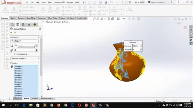 Solidworks Tutorial : Wooden Goblet part 1 смотреть онлайн