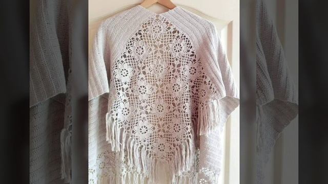 Impresionante último poncho de TEJIDO DE CROCHET 2024-25 смотреть онлайн