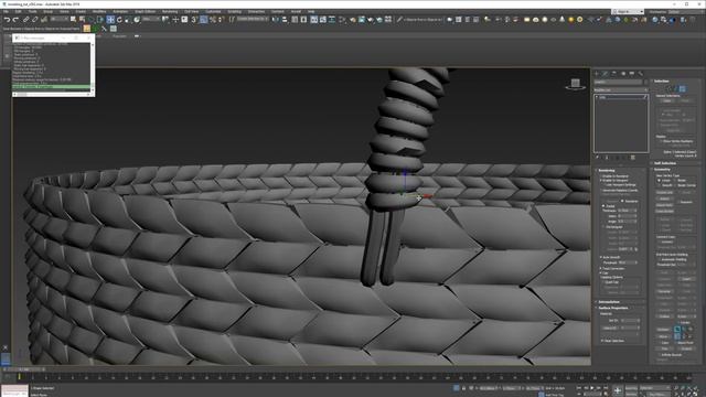 woven basket design - 3ds max modeling смотреть онлайн
