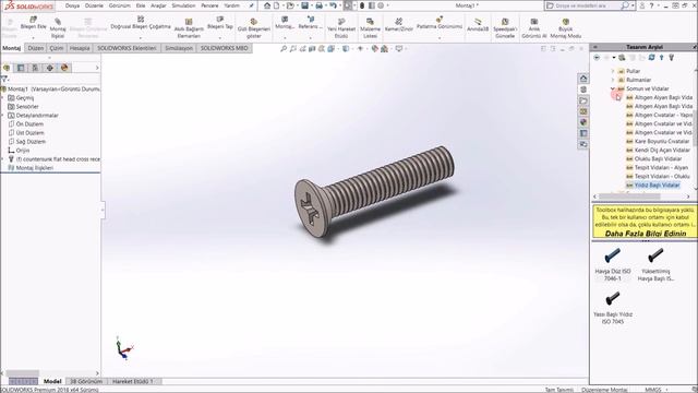 SolidWorks ToolBox Kullanımı смотреть онлайн