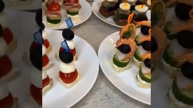 6 видов канапе на праздничный стол😘🔥 смотреть онлайн