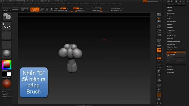 Hướng dẫn sử dụng zsphere, zsketch và subtool Zbrush смотреть онлайн
