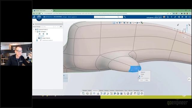 3DEXPERIENCE Platform: Subdivision Modeling with 3D Sculptor - Webinar смотреть онлайн