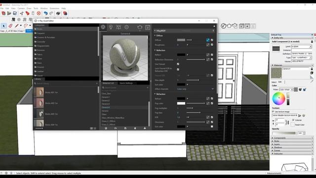 How to apply material in sketchup vray смотреть онлайн