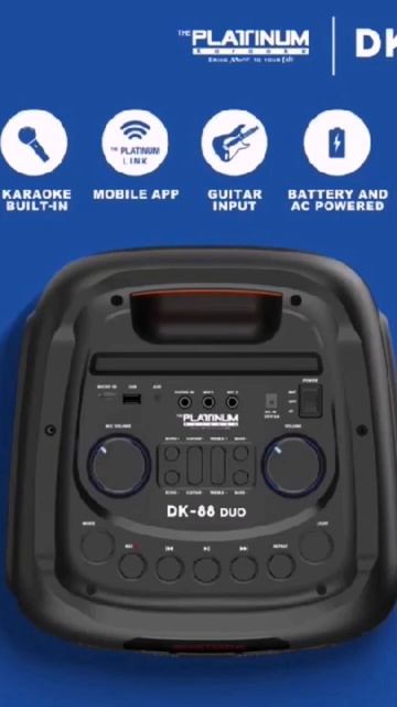 Platinum DK88 Party Jukebox Speaker with Built-in Karaoke - Partybox смотреть онлайн