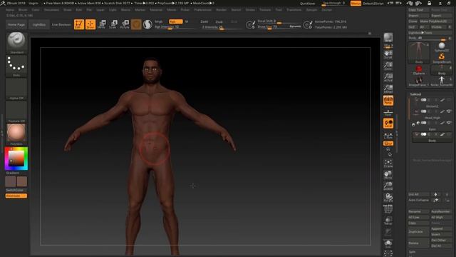 Zbrush Speed Sculpt || Sculpting Asbjörn 2 - Base Body смотреть онлайн