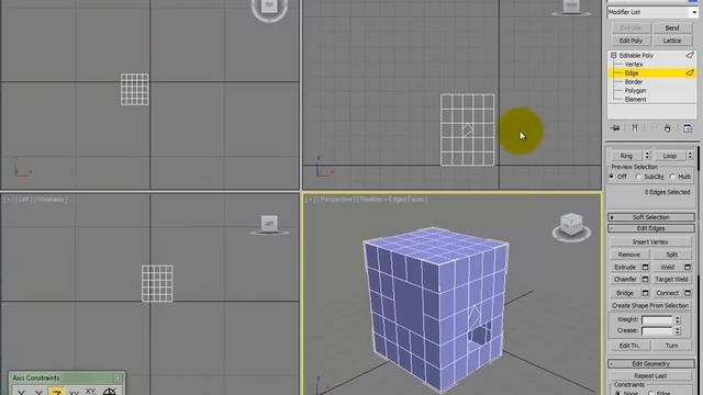 Sub-Object Border - 3Ds Max смотреть онлайн