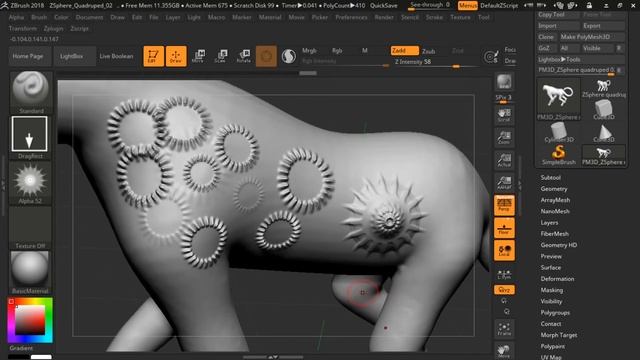 Zbrush telugu tutorials strokes and alpha maps | Zbrush in telugu | How to learn zbrush in telugu смотреть онлайн
