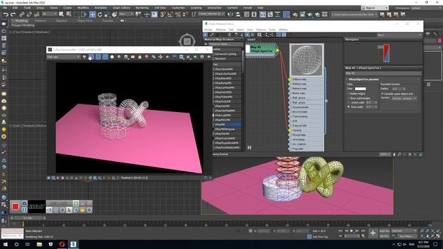 3DSMAX Vray Render Wireframe смотреть онлайн