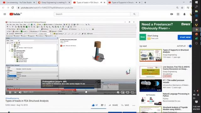 Copy of Live Session, Free FEA & ANSYS Coarse Discussion on Grasp Engineering смотреть онлайн