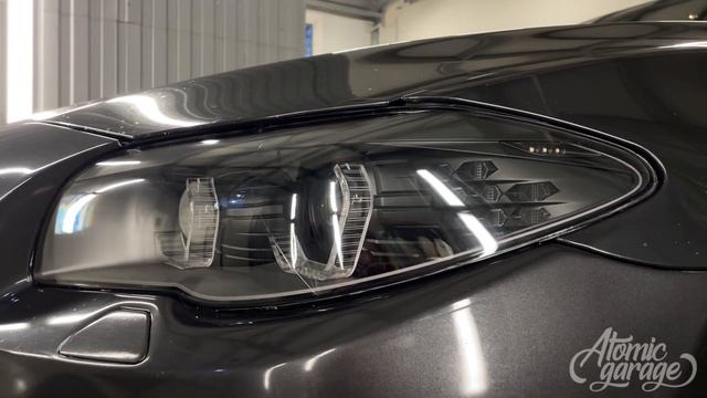 4 светодиодные линзы и 2- ух режимные ромбовидные ангельские глазки на BMW 5 f11 универсал смотреть онлайн