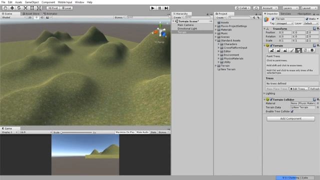 Unity 2018: How to Create Terrain in Your Scene In (Just Over) ONE MINUTE | Unity Tutorial смотреть онлайн