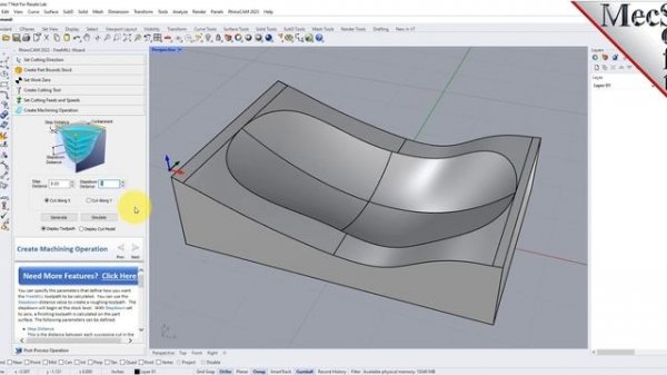 FreeMILL 2023 Quick Start, RhinoCAM