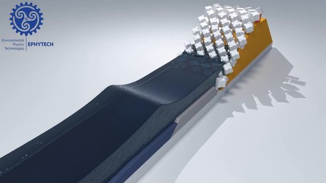 Visualization of Sea Breakwater with Blender & DualSPHysics (SPH on GPU) смотреть онлайн