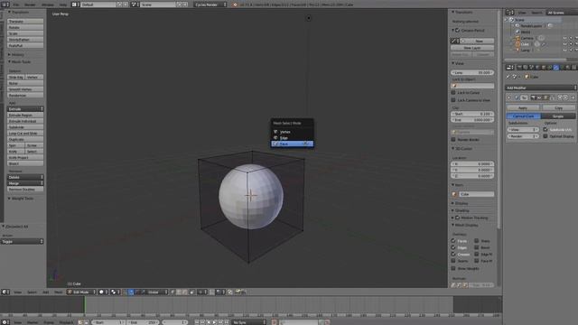 Quick Tip 9 - Blender - Subdivision Surface Hotkey & Crease смотреть онлайн