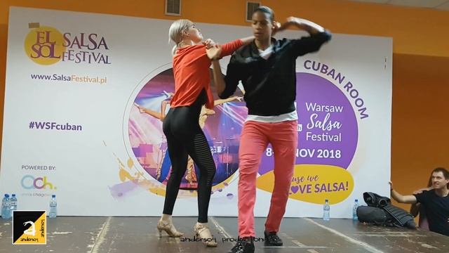 Wilmer y Maria - Elegant Salsa Cubana with tricks (Casino) @ El Sol Warsaw Salsa Festival 2018