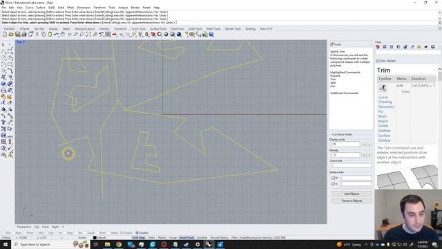 Rhino Exercise 02 - Split and Trim смотреть онлайн