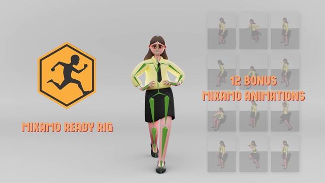 Teachers - 3D Character, Mixamo Rig Download смотреть онлайн