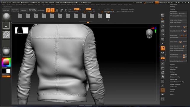 Cloth Wrinkle and Fold in ZBrush смотреть онлайн
