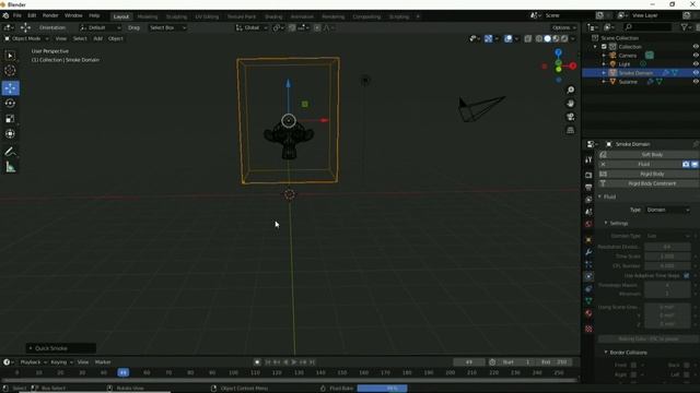 Suzanne Fire And Smoke Effect In Blender 2.82 смотреть онлайн