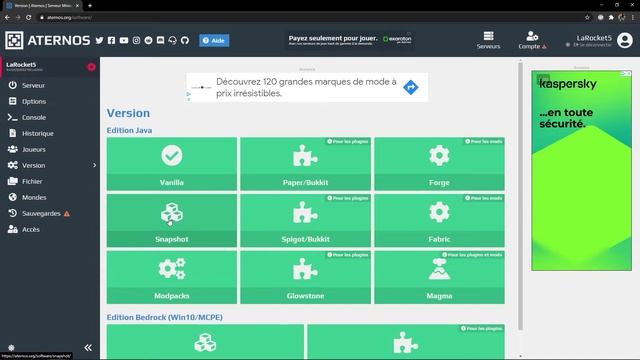 [TUTO] Créer un serveur Minecraft Modé/vanilla avec plugin toutes version смотреть онлайн