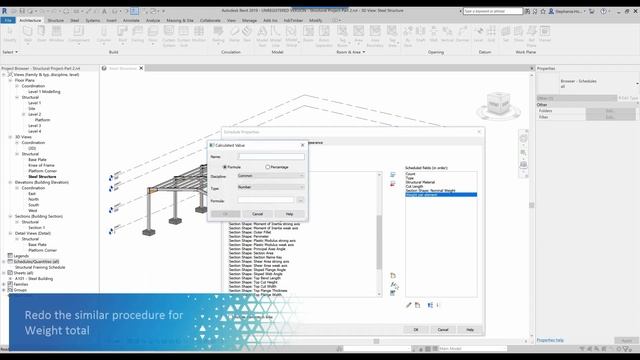 9 - Revit 2019 – Structural Framing Schedule смотреть онлайн