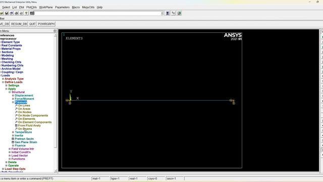 Beam Subjected to Varying Distributed Load -FEA Analysis using Ansys APDL, 2021 R1.#VTU, Belagavi. смотреть онлайн