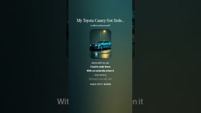 My Toyota Camry Got Stolen 2 смотреть онлайн
