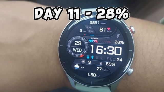 Amazfit GTR 2e Battery Test (AOD ON) смотреть онлайн