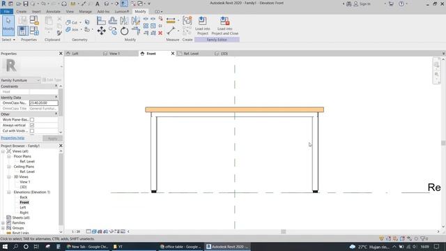 Office Meeting Table - Revit Family Beginner Tutorial смотреть онлайн