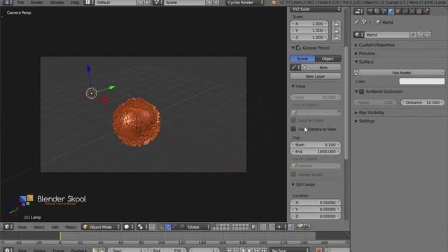 Create an Abstract Spherical Explosion Scene in Blender смотреть онлайн