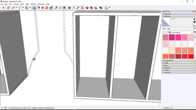 Simple kitchen interior design | SketchUp tutorial kitchen interior design смотреть онлайн