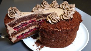 Торт, который вы будете готовить каждый день! Торт "Вишня в шоколаде". Тает во рту.